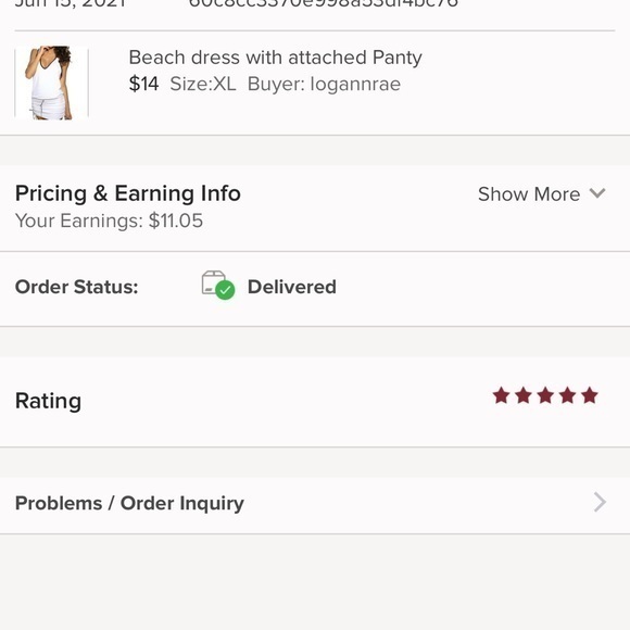 Beach dress with attached Panty - Picture 10 of 12